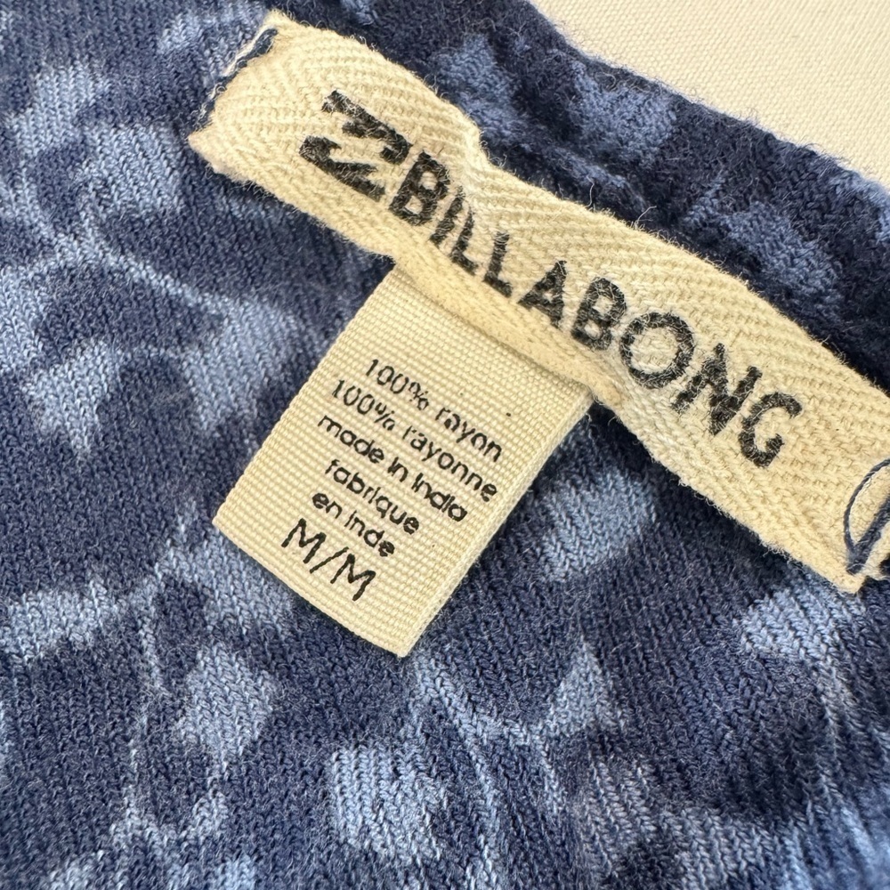 SOLD NOT FOR SALE Billabong Navy Floral Boho Peasant Dress Junior M - Picture 12 of 16